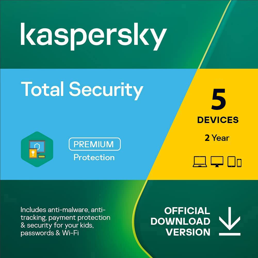 kaspersky total security 5 user 2 year main image
