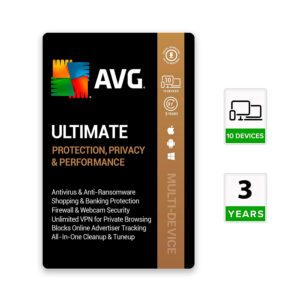 AVG Ultimate Multi-Device 10 Devices 3 Year Windows/Mac/Android/iOS (Email Delivery) (Global Code) - Image 1