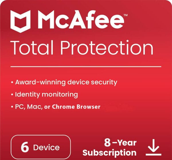 mcafee 6 devices 8 year