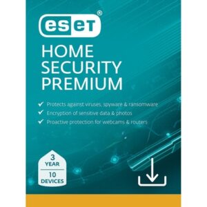 ESET Home Security Premium – 10 Devices 3 Year Windows/Mac/Android/iOS (Email Delivery) - Image 1