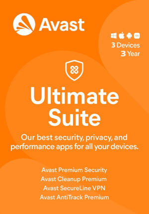 Avast Ultimate Suite 3 Devices 3 Years Windows/Mac/Android/iOS (Email Delivery) (Global Code) - Image 1